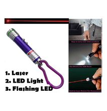 3in1 Red Laser Light + LED Torch + Flashing LED